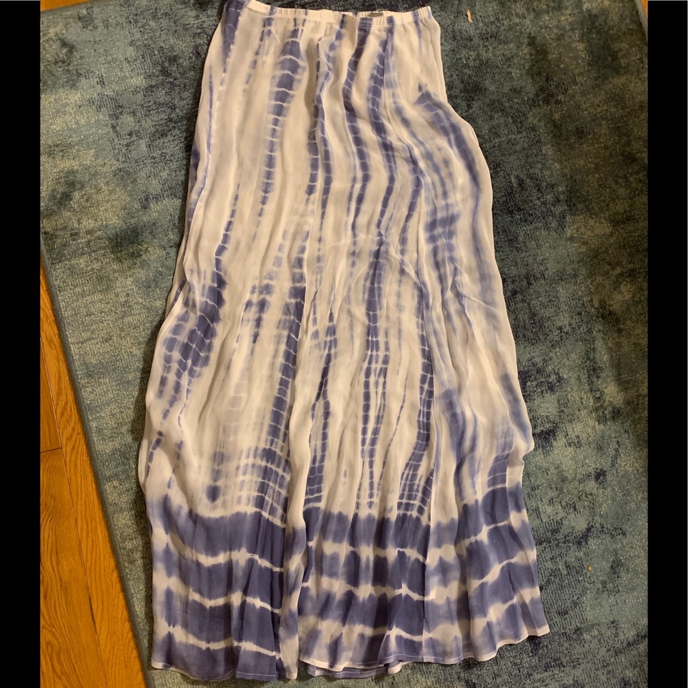 Chan Luu NWT XS Periwinkle Tie Dye Maxi Skirt